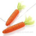 carrot-shape paper rope toy cat toy sound toy